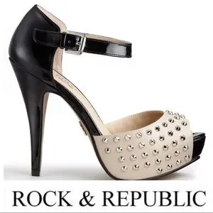 Rock Republic Shoes Sale Rock Republic Tan Black Studded